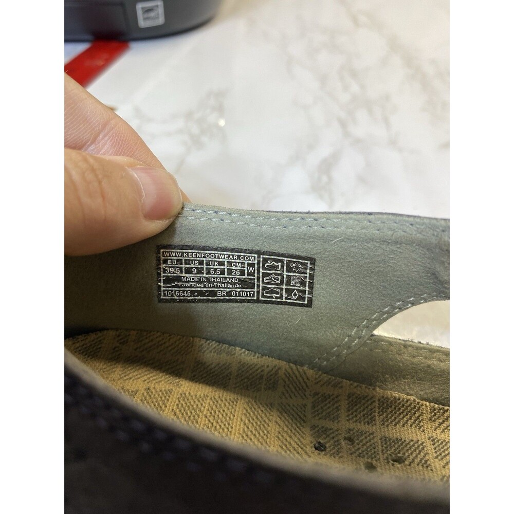 KEEN Lower East Side 1016645 Womens Size 9 Blue Leather Sandals Slip On Shoes - Picture 3 of 3